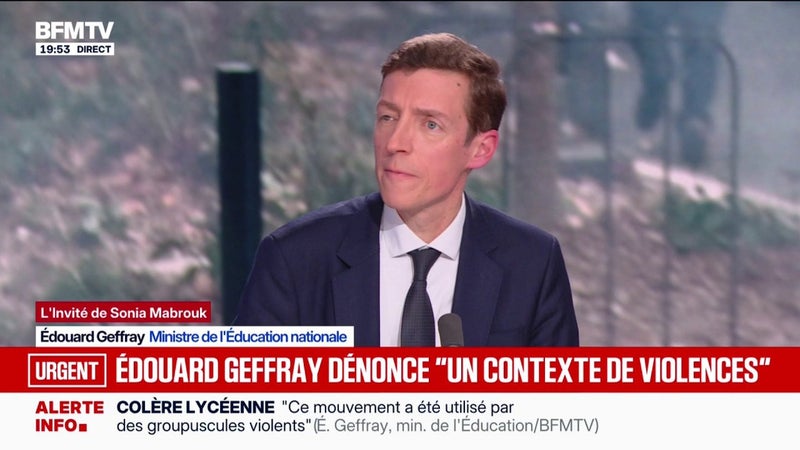 Bâti scolaire: "Ce qui a été fait en Île-de-France, c'est assez remarquable", juge Édouard Geffray, ministre de l'Éducation