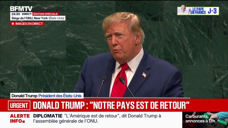 "L'économie des États-Unis est enviée par le monde entier", affirme Donald Trump
