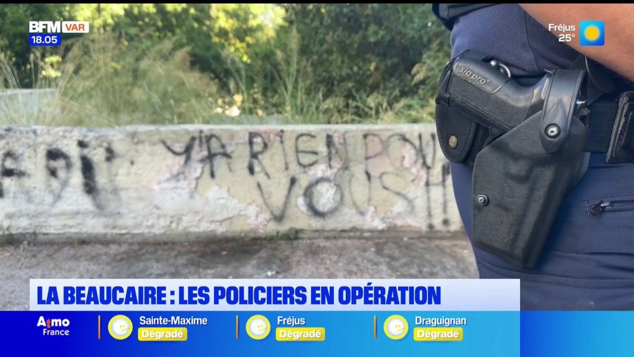 La Beaucaire : les policiers nationaux en opération