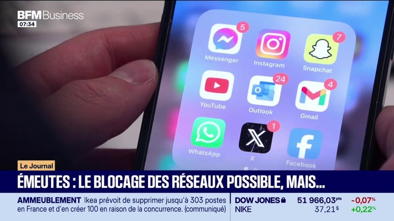 Les réseaux sociaux seront-ils bloqués à cause des émeutes ?