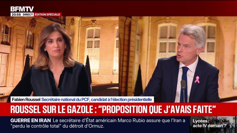 Fabien Roussel, secrétaire national du PCF, craint "un risque de pénurie" de gazole