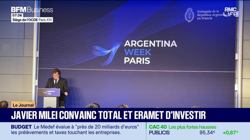 Javier Mileil convainc Total d'investir en Argentine