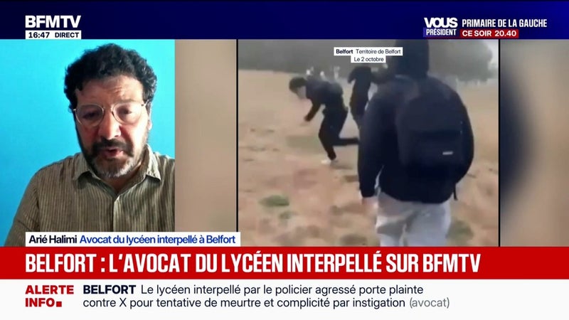 Conditions d'interpellation d'un lycéen en amont de l'agression d'un policier: "le procureur de la République a menti", assure l'avocat du jeune interpellé