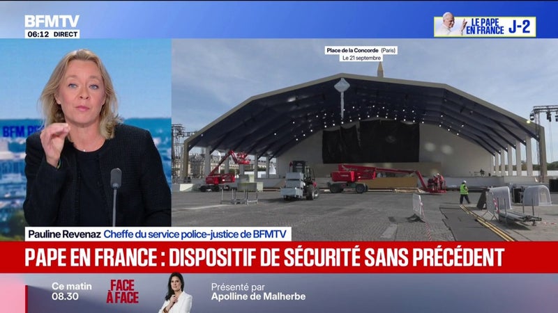 Quel est le dispositif de sécurité mis en place pour la venue du pape en France?