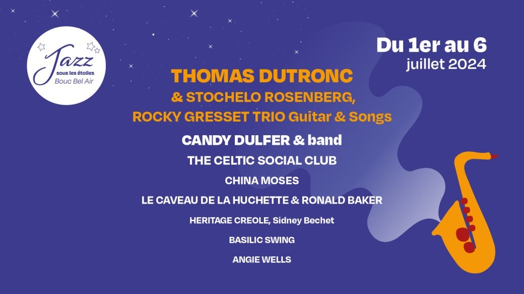 A gagner : vos places pour le festival Jazz sous les Etoiles à Bouc-Bel-Air