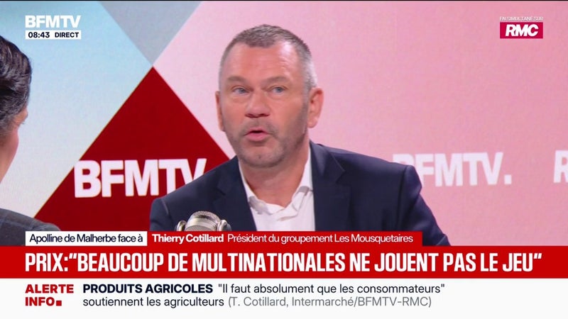 Les aides carburants "doivent être absolument reconduites", souligne Thierry Cotillard, président du groupement Les Mousquetaires