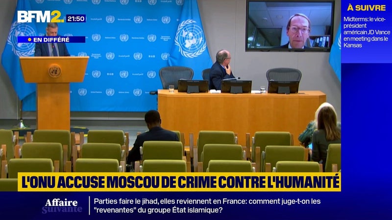 Ukraine: une enquête de l'ONU accuse Moscou de crime contre l'humanité et traite d'êtres humains
