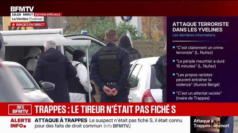 NFO BFMTV. Tirs mortels à Trappes: le suspect n'était pas fiché S