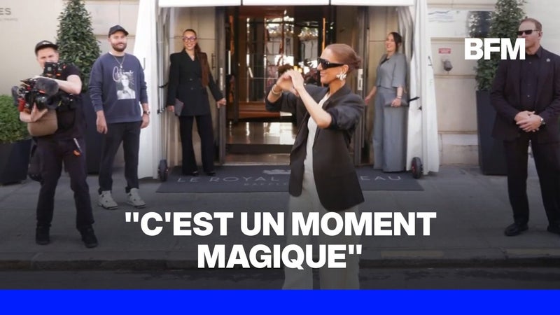 Céline Dion quitte son hôtel avant son premier concert parisien
