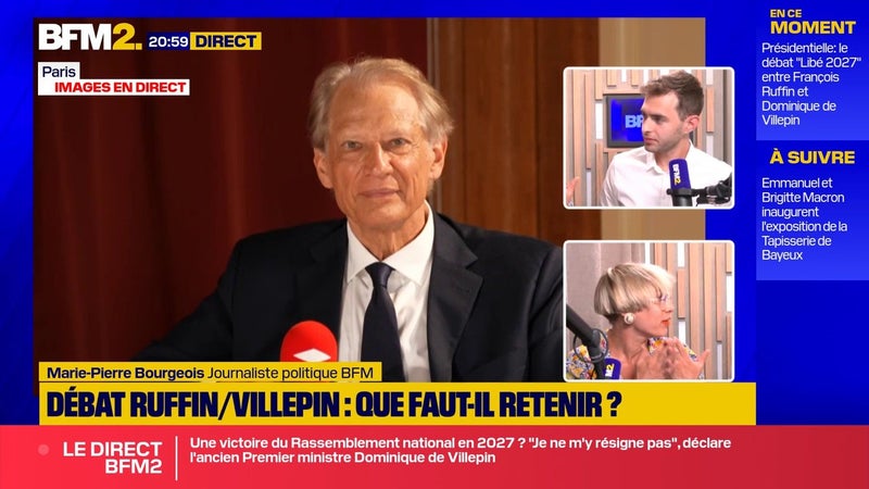 RN, international, fiscalité... Tout ce qu'il faut retenir du débat entre François Ruffin et de Dominique de Villepin