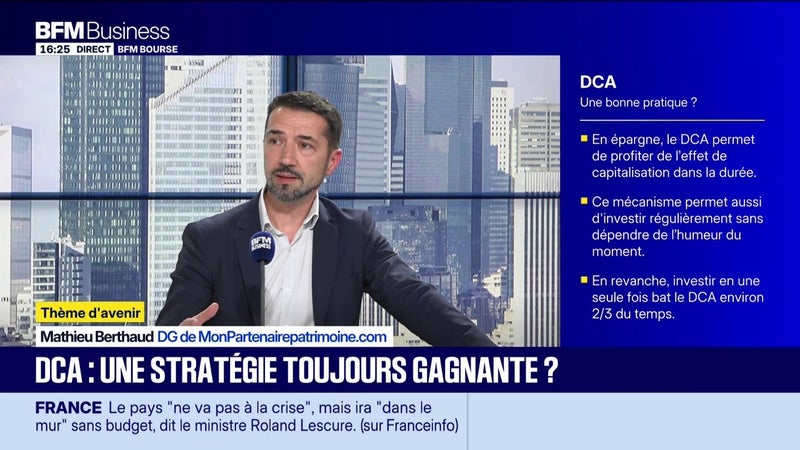 Thème d'avenir : Gagne-t-on à tous les coups en Bourse avec le DCA ? - 30/1