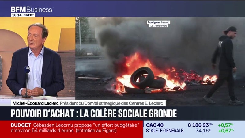 Colère sociale : "il ne faut pas l'exagérer" pour Michel-Édouard Leclerc