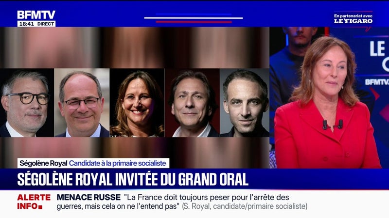 "L'accession d'une femme aux plus hautes fonctions est une révolution. Ce que je souhaite, c'est que cette révolution ne soit pas accomplie par l'extrême droite", déclare Ségolène Royal, candidate à la primaire socialiste
