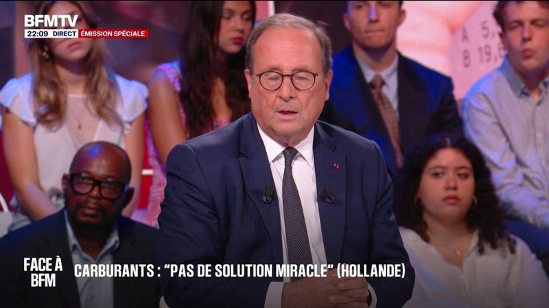 Hausse du prix des carburants: "Il n'y a pas de solution miracle", juge François Hollande, ancien président de la République