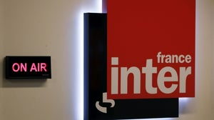 Le logo de France Inter, à Paris, le 20 novembre 2013