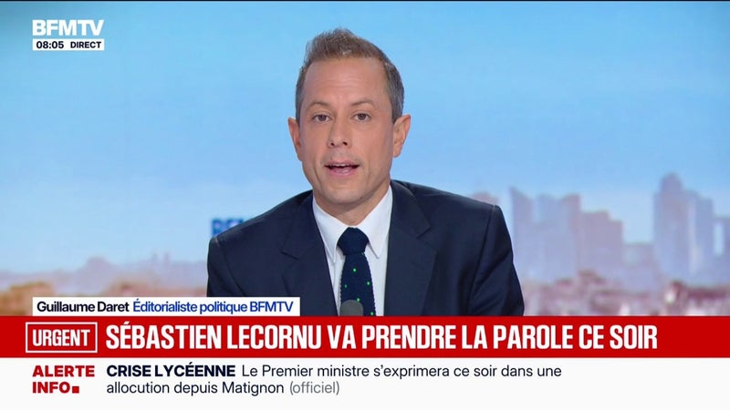 Mobilisation lycéenne: Sébastien Lecornu s'exprimera depuis Matignon ce mercredi soir