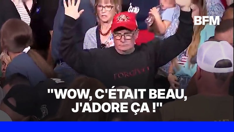 "J'adore ça": en plein meeting, Donald Trump salue un partisan qui frappe un anti-MAGA