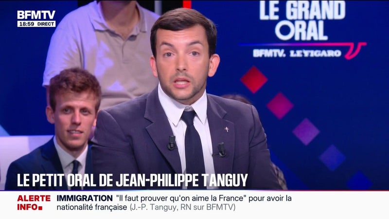 Le "petit oral" de Jean-Philippe Tanguy, député Rassemblement national