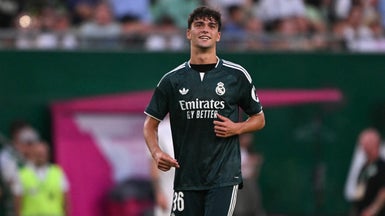 Mario Rivas après son but pour le Real Madrid en amical, 8 août 2026