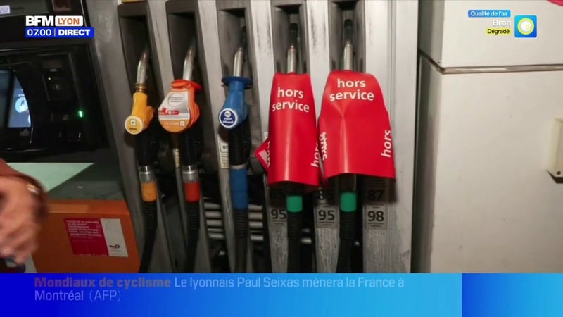 Des pénuries de carburant dans certaines stations services de la région lyonnaise