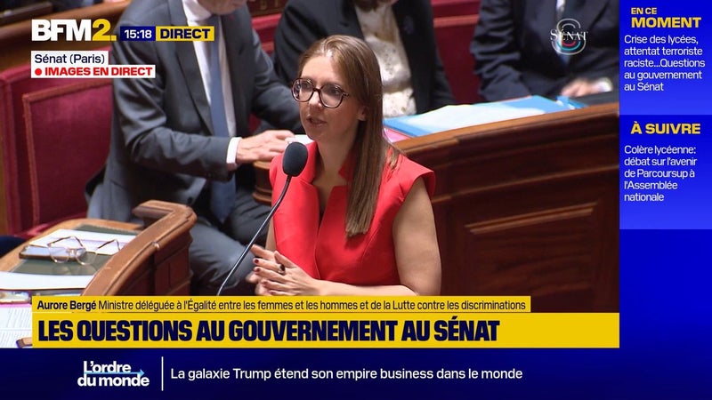 Racisme: "Nous sanctionnons ces actes", affirme la ministre Aurore Bergé ajoutant que la République protège "tous les Français"