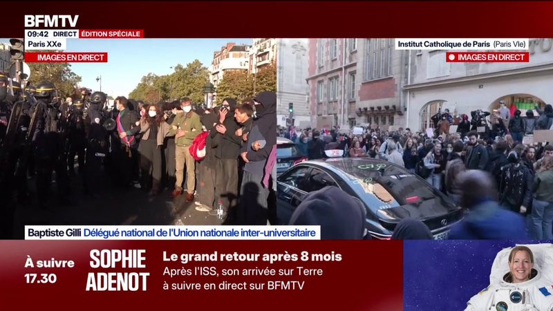 Colère lycéenne: "Ce mouvement utilise les revendications lycéennes", juge Baptiste Gilli, délégué national de l'UNI