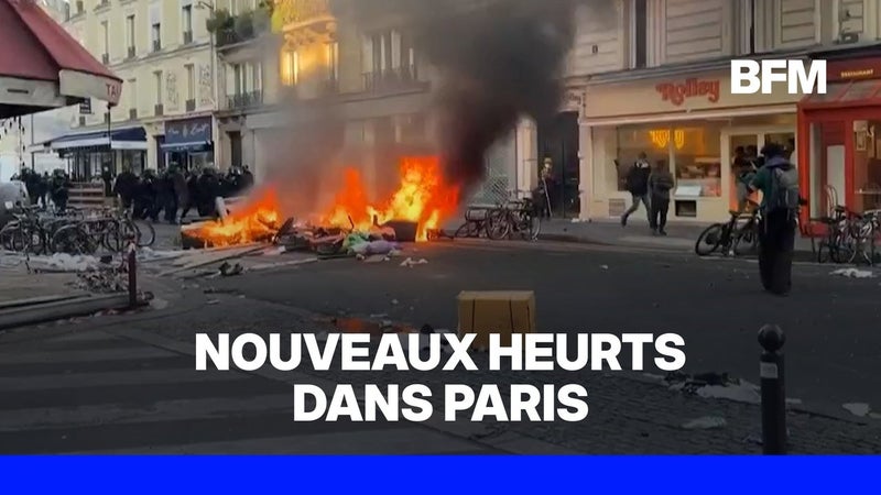 Tensions à Paris: nouveaux heurts autour de la place de la République, la CRS 8 va être déployée