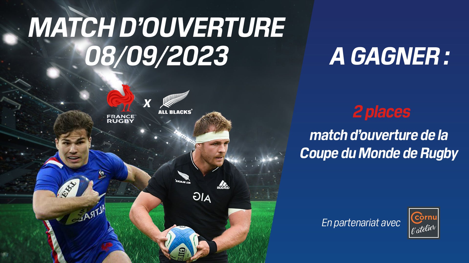 A GAGNER : vos 2 places pour le match d'ouverture de la Coupe du Monde de Rugby