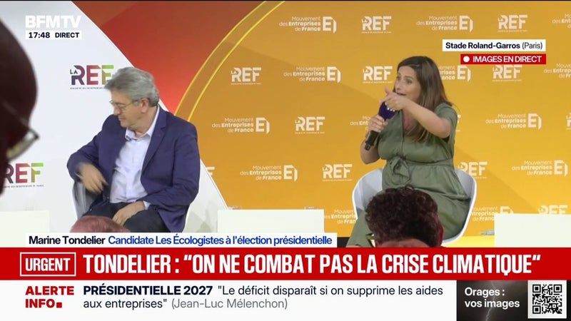 "L'écologie telle qu'elle a tenté d'être faite dans ce mandat, elle a été très mal faite", déclare Marine Tondelier, candidate Les Écologistes à l'élection présidentielle