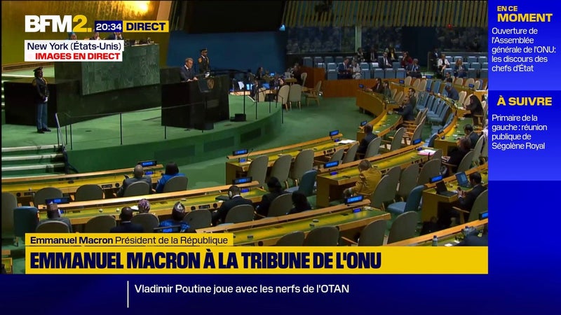 Emmanuel Macron à l'ONU: "Devons-nous contempler ce spectacle qui nous fait honte à tous ?" dénonce le président à propos de Gaza