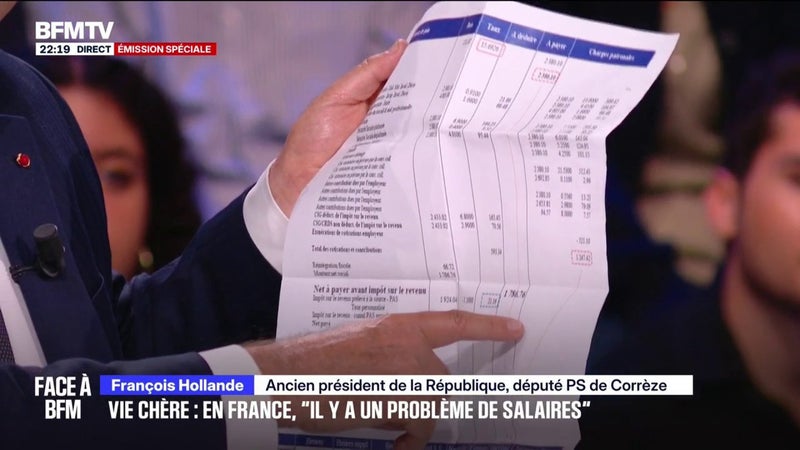 TVA sociale: "Il y a un problème de salaires dans notre pays", observe François Hollande, ancien président de la République