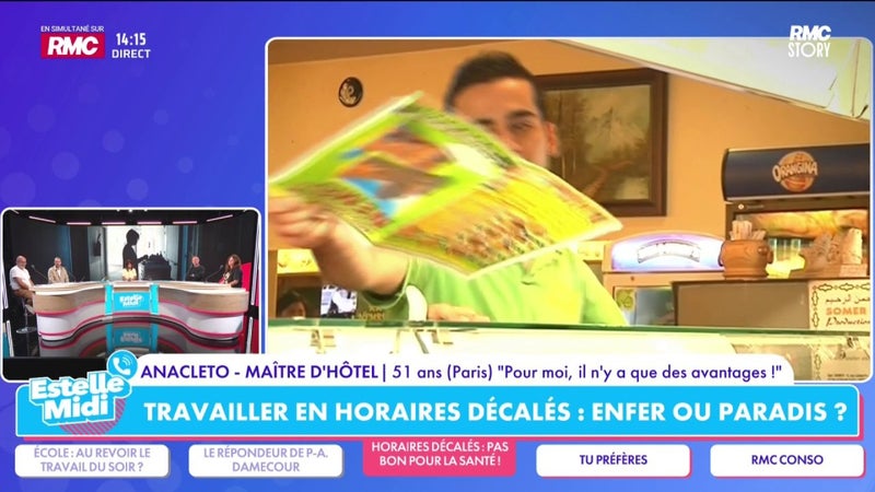 Travailler en horaires décalés : "Ce ne sont que des avantages", témoigne Anacleto