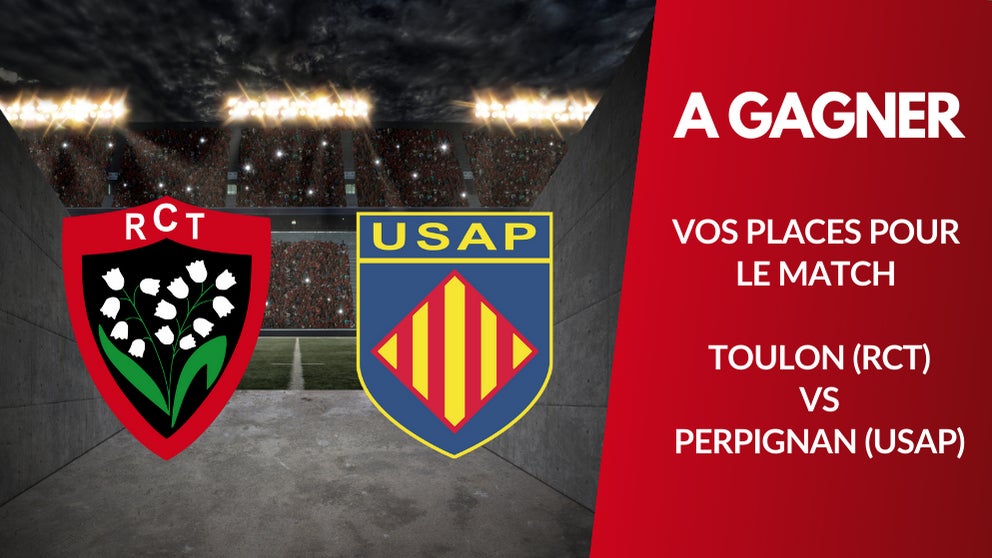 A gagner : vos places pour le match RC Toulon vs USA Perpignan