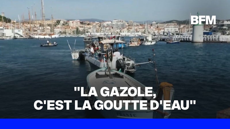 Carburants: "Très en colère", des pêcheurs bloquent le port de Cannes