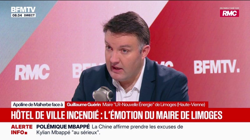 Violences du 17 octobre: Guillaume Guérin, maire LR-Nouvelle Énergie de Limoges, assure que "certains policiers municipaux se sont vu mourir"