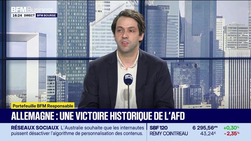 Le portefeuille "BFM-Responsable" : "ESG, la montée de l'AfD peut-elle réduire l'attractivité de l'Allemagne en Bourse ?" - 07/09