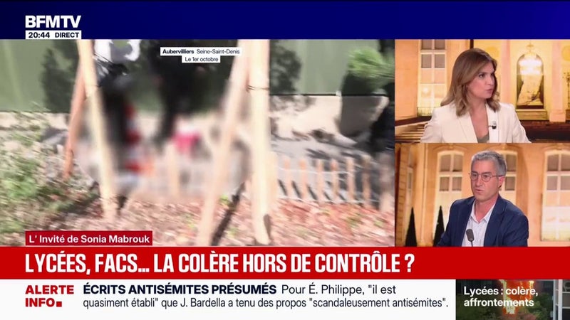 Colère lycéenne: le gouvernement "est aux abonnés absents", estime François Ruffin, candidat "Debout" à l'élection présidentielle