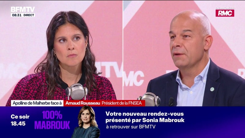Sécheresse, incendies...: “Les agriculteurs sont habitués à vivre avec les affres du climat (...) mais il y a un trop-plein”, estime Arnaud Rousseau, président de la FNSEA
