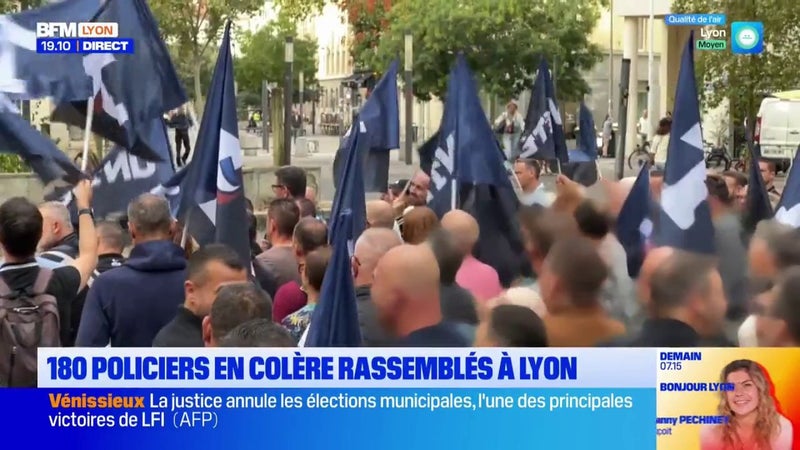 180 policiers rassemblés ce mardi à Lyon