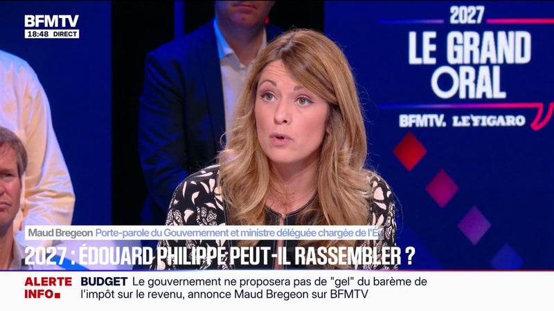 Présidentielle 2027: "Pour tous les ministres, s'ils sont pleinement à leur tâche, ça ne les empêche pas d'apporter leur soutien à un candidat", affirme Maud Bregeon, porte-parole du gouvernement