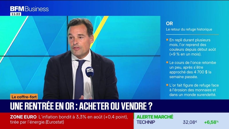Le coffre-fort : Yann Bouillonnec - Une rentrée en or, acheter ou vendre ? - 01/09