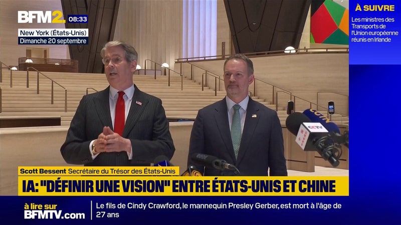 Intelligence artificielle: États-Unis et Chine veulent "une vision partagée des objectifs communs"