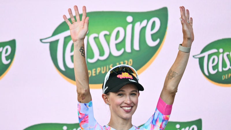 Kasia Niewiadoma lors de la 9e etape du Tour de France Femmes le 9 aout 2026 2330422
