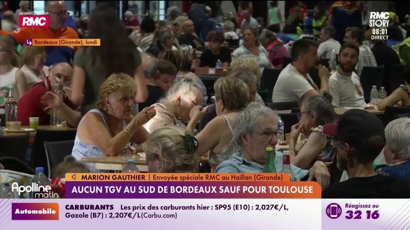 Aucun TGV au sud de Bordeaux sauf pour Toulouse