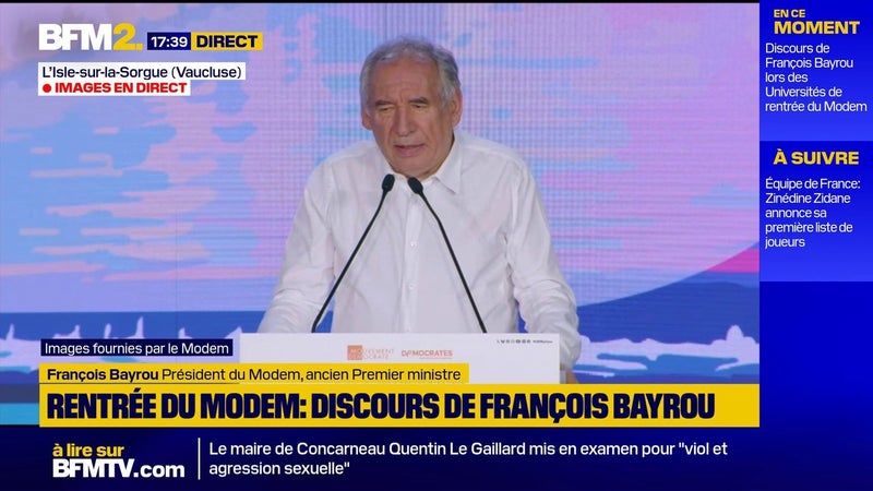 RN et LFI: François Bayrou alerte sur deux forces politiques "mortelles dans leurs conséquences pour le pays"