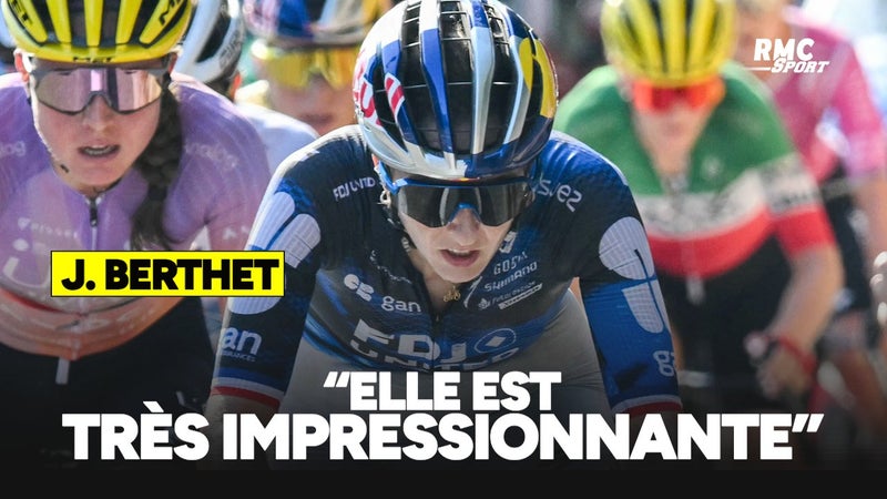 Tour de France F E9 Elle est tres impressionnante la joie de Berthet coequipiere de Vollering 2330415