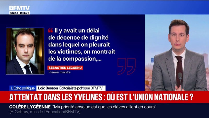 L'ÉDITO POLITIQUE - Attentat dans les Yvelines:où est l'union nationale?
