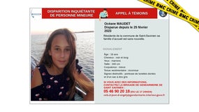 Appel à témoins concernant la disparition d'Océane Maudet