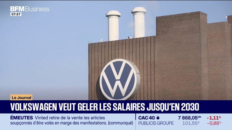 Volkswagen veut geler les salaires jusqu'en 2030