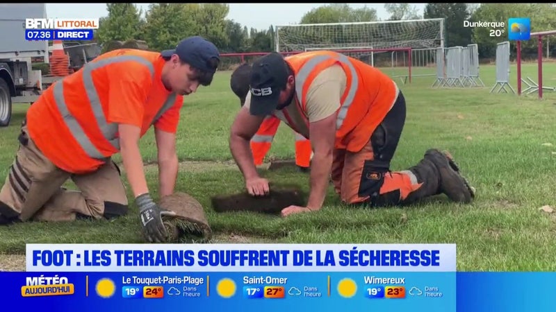 Les terrains de football réparés après la sécheresse